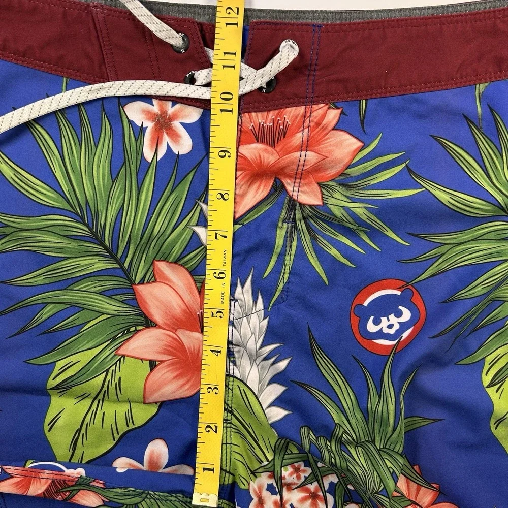 Hurley x 47 Chicago Cubs Phantom Boardshorts Mens 32 (Fits 34) Swim Trunk Floral